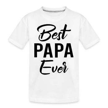 meilleur papa du monde - T-shirt bio Premium Enfant - blanc - Devant