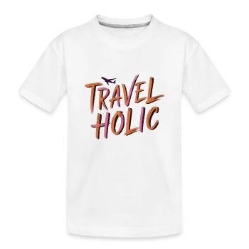 Reise Urlaub reisen Geschenk - Kinder Premium Bio T-Shirt - Weiß - Vorne
