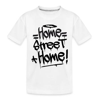 Home Street Home - Kinder Premium Bio T-Shirt - Weiß - Vorne