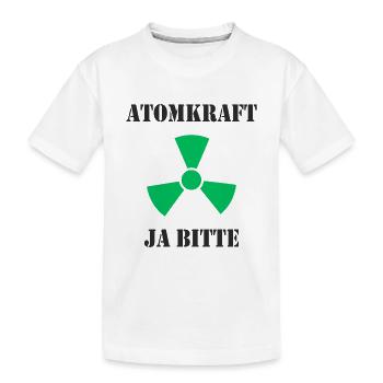 Atomkraft, Ja bitte - Kinder Premium Bio T-Shirt - Weiß - Vorne