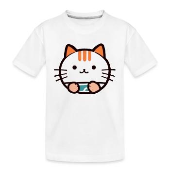 Kittycat - Kinder Premium Bio T-Shirt - Weiß - Vorne