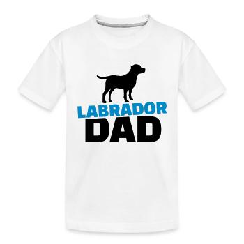 Labrador Dad - T-shirt bio Premium Enfant - blanc - Devant