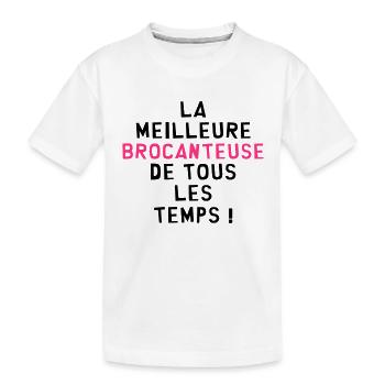 Antiquaire / Antiquité / Brocante / Brocanteur - T-shirt bio Premium Enfant - blanc - Devant