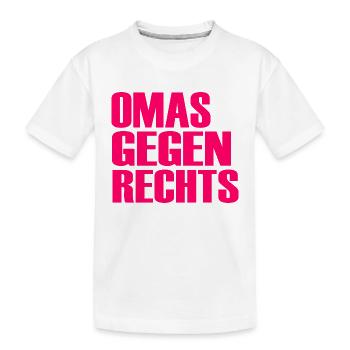 Omas gegen rechts - Kinder Premium Bio T-Shirt - Weiß - Vorne