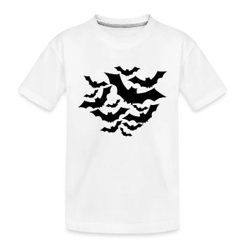 Bats - Kids' Premium Organic T-Shirt - white - Front