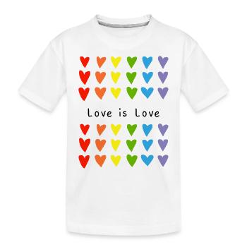 L’amour est amour - T-shirt bio Premium Enfant - blanc - Devant
