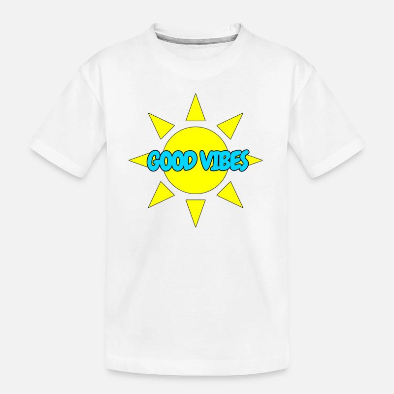BONNES VIBRATIONS - T-shirt bio Premium Enfant - blanc