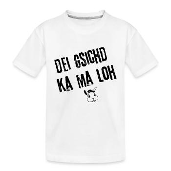 Gsichd zum Lacha | Redewendung - Kinder Premium Bio T-Shirt - Weiß - Vorne