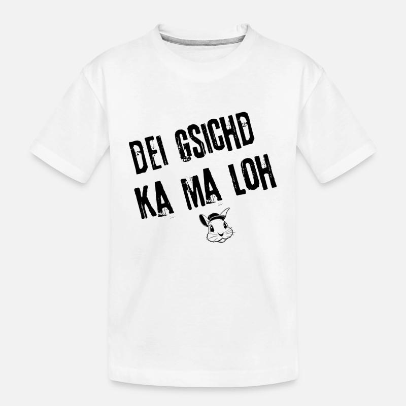 Gsichd zum Lacha | Redewendung - Kinder Premium Bio T-Shirt - Weiß