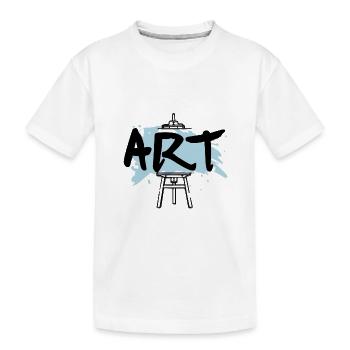 ART - T-shirt bio Premium Enfant - blanc - Devant
