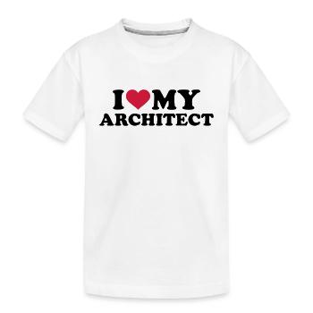Architekt - Kinder Premium Bio T-Shirt - Weiß - Vorne