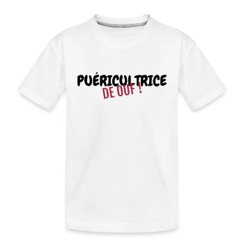 Nursery Nurse Kinderpflegerin Puéricultrice Baby - Kids' Premium Organic T-Shirt - white - Front