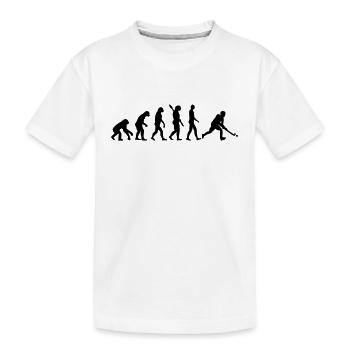 Evolution Hockey - Kinder Premium Bio T-Shirt - Weiß - Vorne