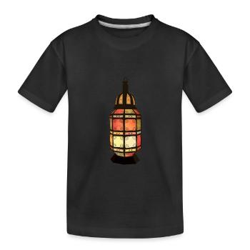 Lanterne - Lanterne Traditionnelle - Lanterne Colo - T-shirt bio Premium Enfant - noir - Devant