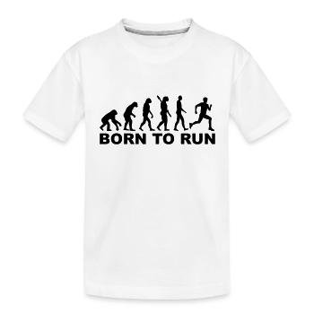 Laufen - Kinder Premium Bio T-Shirt - Weiß - Vorne