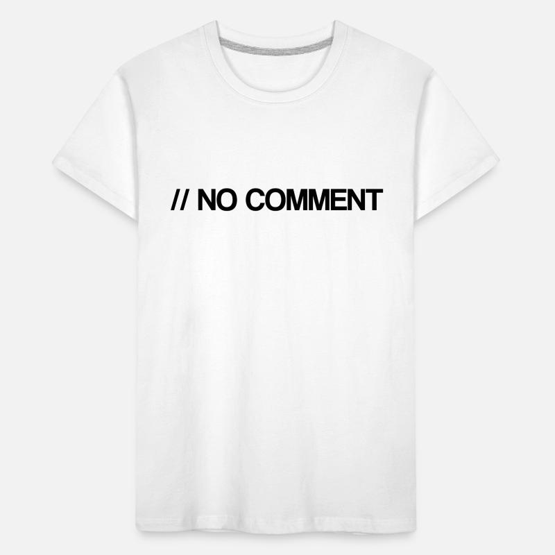 No Comment - Informatique - Commentaire - Coden T-shirt bio Premium Enfant
