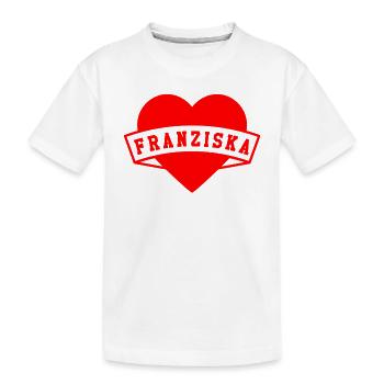 Franziska Herzen - Kids' Premium Organic T-Shirt - white - Front