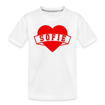 Sofie Herzen - Kids' Premium Organic T-Shirt - white - Front