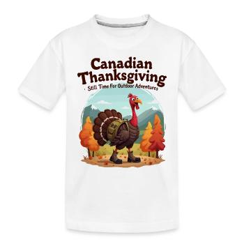 L’aventure canadienne de l’Action de grâce - T-shirt bio Premium Enfant - blanc - Devant