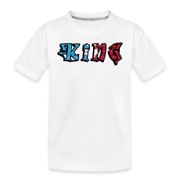 King Graffiti Street Style - Kids' Premium Organic T-Shirt - white - Front