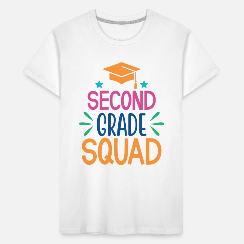 Second Grade Squad - Second Grade School Kids' Premium Organic T-Shirt