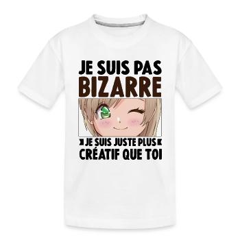 Je ne suis pas bizarre, je suis juste plus créatif - T-shirt bio Premium Enfant - blanc - Devant