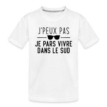 Ich kann nicht, ich werde im Süden leben - Kinder Premium Bio T-Shirt - Weiß - Vorne