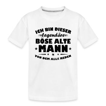 Legendäre alte Mann Männer - Kinder Premium Bio T-Shirt - Weiß - Vorne