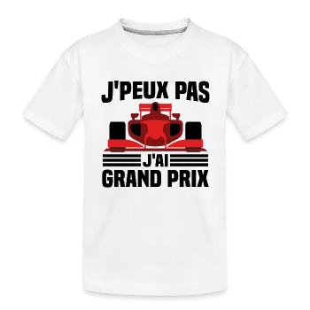 Je peux pas j ai grand prix - T-shirt bio Premium Enfant - blanc - Devant
