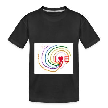 World of LOVE - T-shirt bio Premium Enfant - noir - Devant