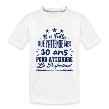 30 ans / perfection - T-shirt bio Premium Enfant - blanc - Devant