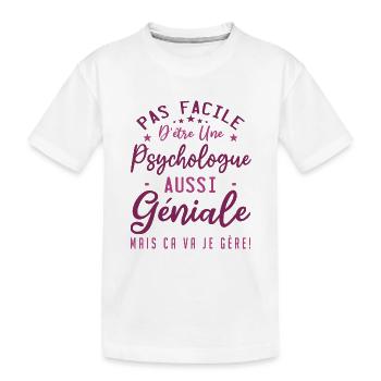 Psychologue - T-shirt bio Premium Enfant - blanc - Devant