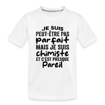 chimiste humour | Anniversaire Chimiste | Chimie - T-shirt bio Premium Enfant - blanc - Devant