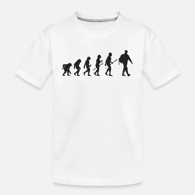 Bewaffnet mit der Erde, der natürlichen Evolution - Kinder Premium Bio T-Shirt - Weiß