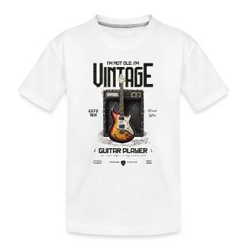 I'm Not Old I'm Vintage Retro 1931 Guitar - Kids' Premium Organic T-Shirt - white - Front