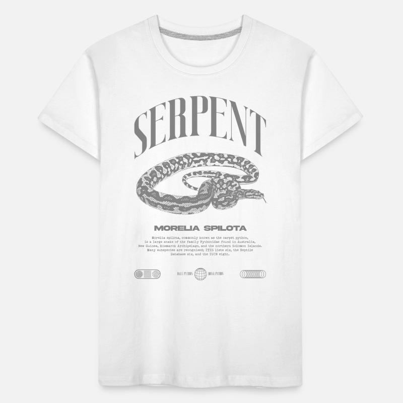 Teppich Python Moderne Reptile Keeper Streetwear Kinder Premium Bio T-Shirt