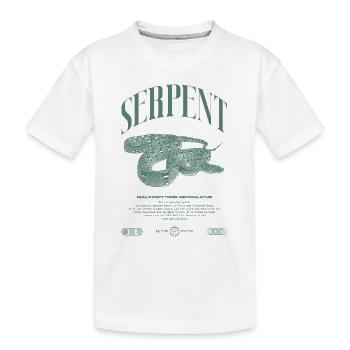 Gardien de reptiles python réticulé Streetwear - T-shirt bio Premium Enfant - blanc - Devant