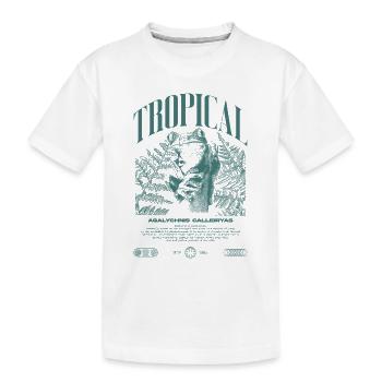 Grenouille arboricole aux yeux rouges Amphibien de la forêt tropicale - T-shirt bio Premium Enfant - blanc - Devant