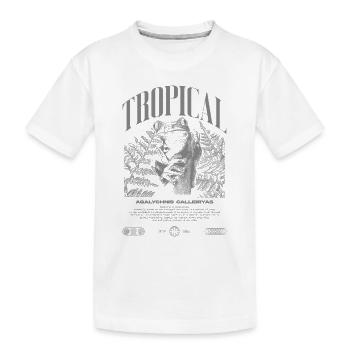 Grenouille arboricole aux yeux rouges Amphibien de la forêt tropicale - T-shirt bio Premium Enfant - blanc - Devant