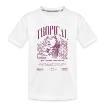 Grenouille arboricole aux yeux rouges Amphibien de la forêt tropicale - T-shirt bio Premium Enfant - blanc - Devant
