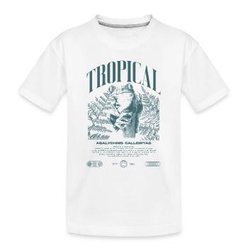 Grenouille arboricole aux yeux rouges Amphibien de la forêt tropicale - T-shirt bio Premium Enfant - blanc - Devant