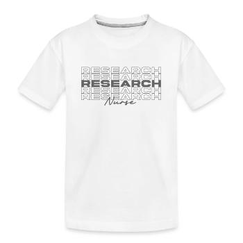 Infirmière de recherche Infirmières médicales élégantes - T-shirt bio Premium Enfant - blanc - Devant