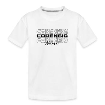 Infirmière médico-légale Infirmières médicales élégantes - T-shirt bio Premium Enfant - blanc - Devant