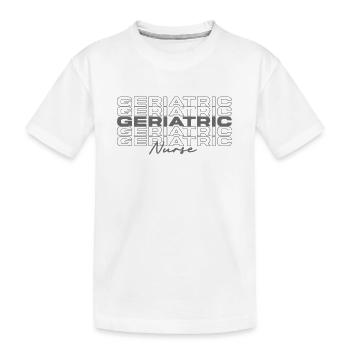 Infirmière gériatrique Infirmières médicales élégantes - T-shirt bio Premium Enfant - blanc - Devant