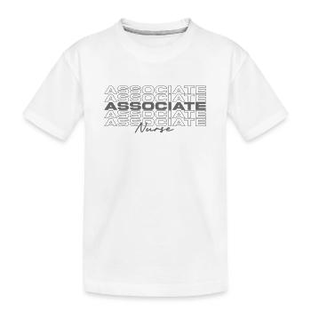 Associate Nurse Medical Nurses Stylish - Kids' Premium Organic T-Shirt - white - Front