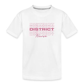 District Nurse Medical Nurses Stylish - Kids' Premium Organic T-Shirt - white - Front