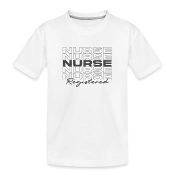 Infirmière autorisée Infirmières médicales élégantes - T-shirt bio Premium Enfant - blanc - Devant