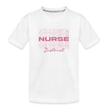 District Nurse Medical Nurses Stylish - Kids' Premium Organic T-Shirt - white - Front