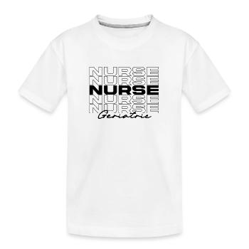 Altenpfleger Krankenpfleger Medizinische Krankenschwestern Stilvoll - Kinder Premium Bio T-Shirt - Weiß - Vorne