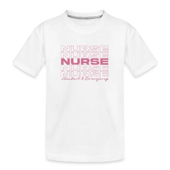 Unfall- und Notfallkrankenschwester Krankenschwestern Stilvoll - Kinder Premium Bio T-Shirt - Weiß - Vorne